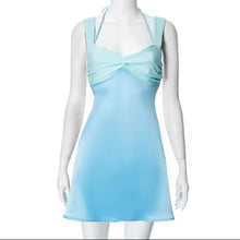 Mini baby blue dress