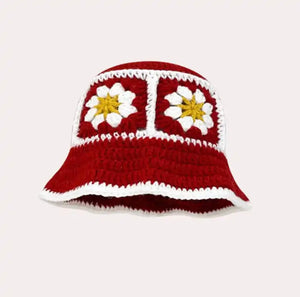 Flower bucket hat