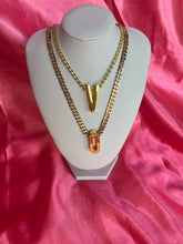 Large letter necklace