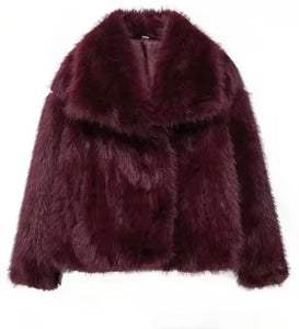 Faux fur jacket