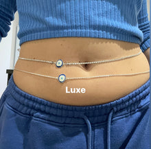 Large evil eye belly chain