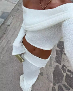 White knit co ord
