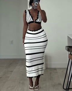 Knit two piece mono co ord set