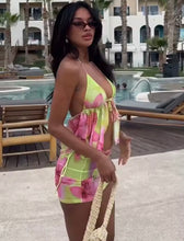 Vibrant flower print co ord set