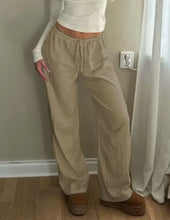 Casual straight leg trousers