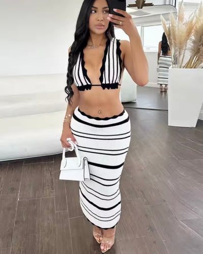 Knit two piece mono co ord set