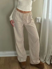 Casual straight leg trousers