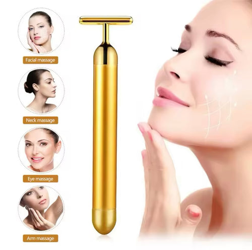 24k Gold Facial vibrating beauty tool