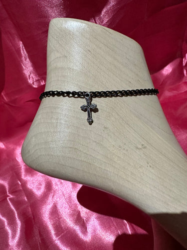 Cross anklet