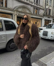 Fully faux fur jacket