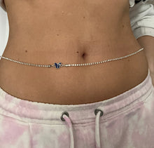 Butterfly evil eye belly chain