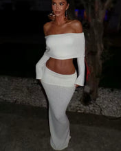 White knit co ord