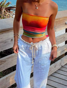 Colourful tube top