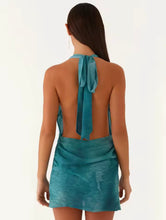 Mini plunge neckline dress