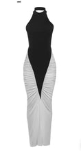 Two tone maxi dress