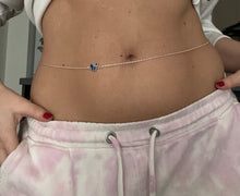 Butterfly evil eye belly chain