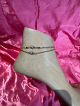 Crystal pendant anklet