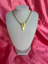 Large letter necklace