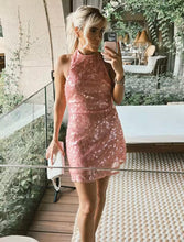 Pink sequin dress