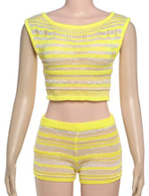 Yellow knit co ord set