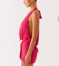 Mini plunge neckline dress
