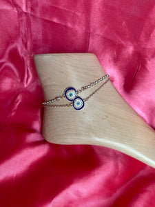 Evil eye luxe anklet