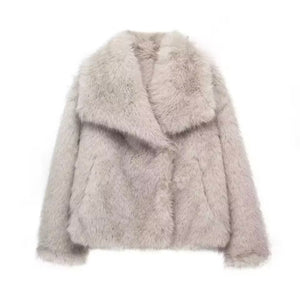 Faux fur jacket