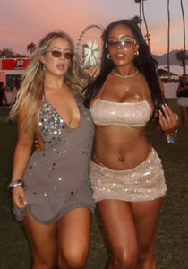 Gray mini dress
