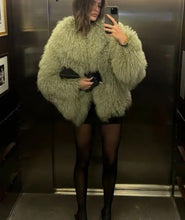 Fully faux fur jacket