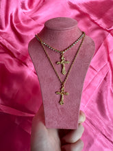 Gold cross necklace