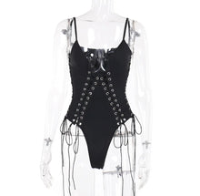 Laced up bodysuit