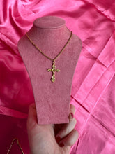 Gold cross necklace