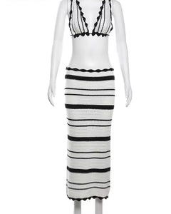 Knit two piece mono co ord set