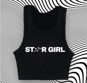 Star girl slogan crop top