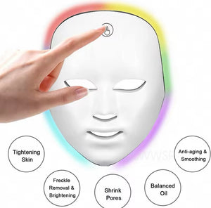 LED 7 colour face mask