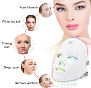 LED 7 colour face mask