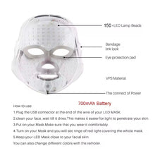 LED 7 colour face mask