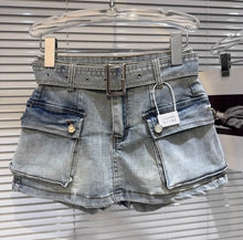 Denim skort