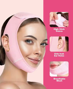 V-shaped face lifting bandage