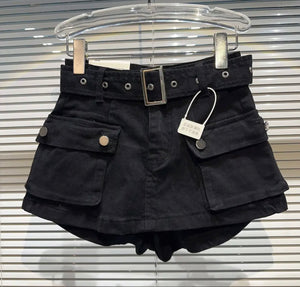 Denim skort