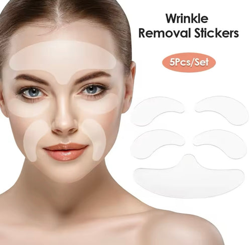 Reusable silicone wrinkle stickers