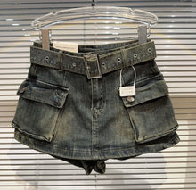 Denim skort