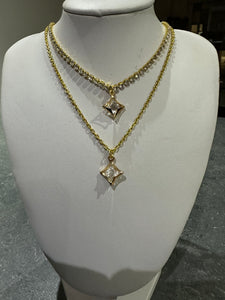 Crystal shape necklace