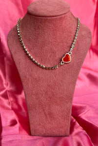 Red heart necklace