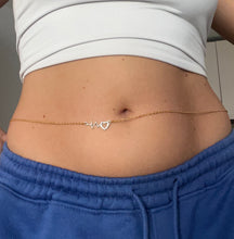 Love pulse belly chain