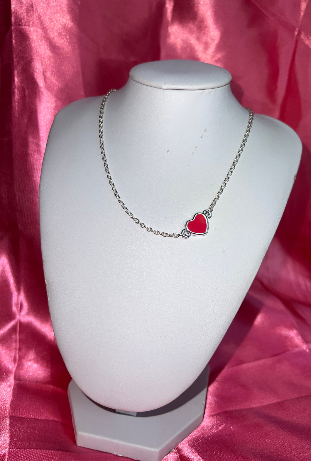 Red heart necklace