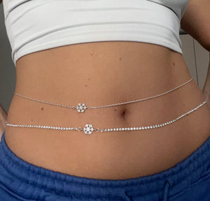 Snowflake belly chain