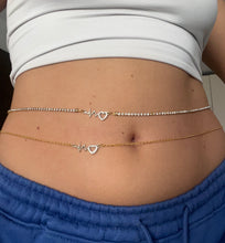 Love pulse belly chain