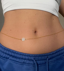 Snowflake belly chain