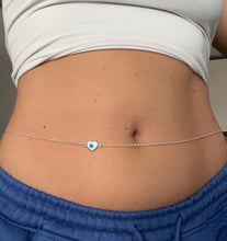 Evil eye heart belly chain